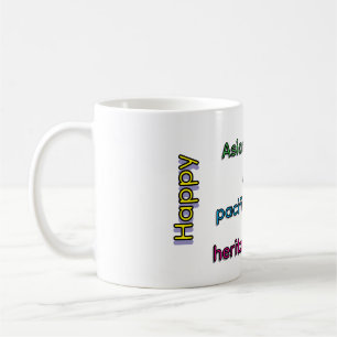 Café Taza del mes de la herencia AAPI feliz