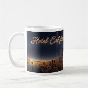 Café Taza del misterio de la noche del desierto del Hot
