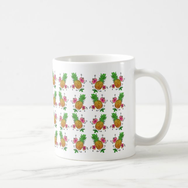 Café Taza del modelo el | de la piña (Derecha)