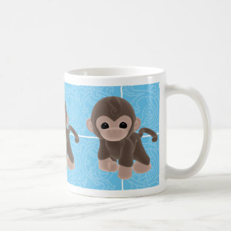 Café Taza del mono de la abrazo