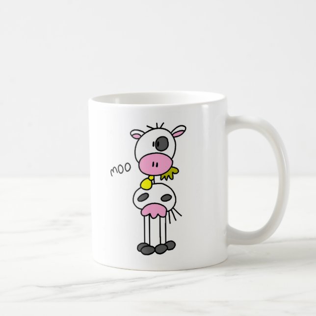 Café Taza del MOO de la vaca (Derecha)