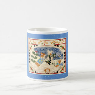 Café Taza del muñeco de nieve del Corgi