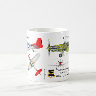 Café Taza del mustango de P-51 Tuskegee