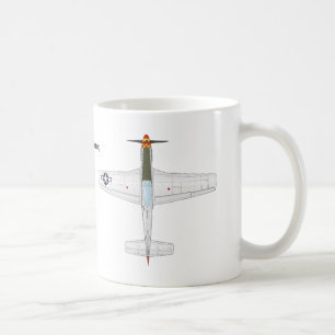 Café Taza del mustango de P-51D
