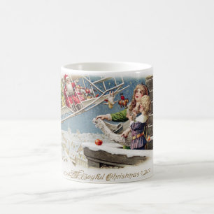 Café Taza del navidad de los niños de Papá Noel del