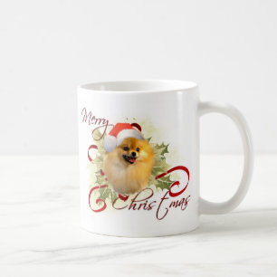 Café Taza del navidad de Pomeranian