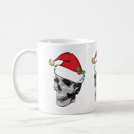 Café Taza del navidad del cráneo de Santa