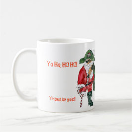Café Taza del navidad del pirata de Santa