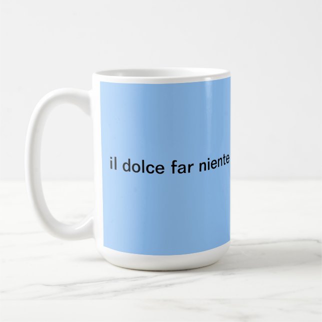 Café taza del niente lejano de dolce de IL (Izquierda)