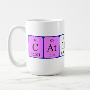 Café Taza del nombre de la tabla periódica de Catherin