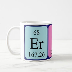 Café Taza del nombre de la tabla periódica de Erin