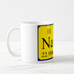 Café Taza del nombre de la tabla periódica de Nate