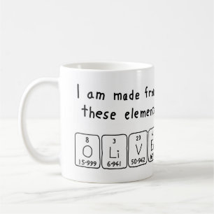 Café Taza del nombre de la tabla periódica de Oliverio