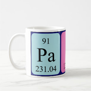 Café Taza del nombre de la tabla periódica de Paige