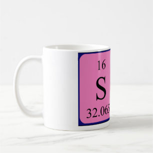 Café Taza del nombre de la tabla periódica de Sam