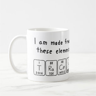 Café Taza del nombre de la tabla periódica de Tracey