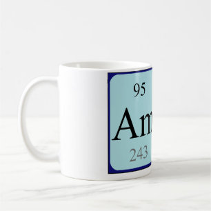 Café Taza del nombre de la tabla periódica del Amy