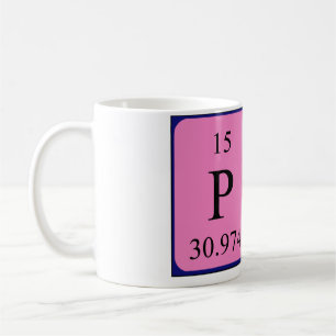 Café Taza del nombre de la tabla periódica del PAM