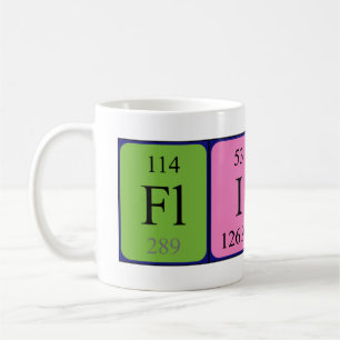 Café Taza del nombre de la tabla periódica del pederna