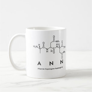 Café Taza del nombre del péptido de Ana
