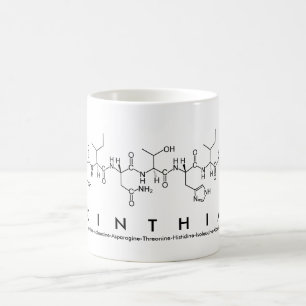 Café Taza del nombre del péptido de Cinthia