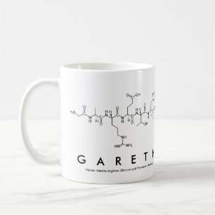 Café Taza del nombre del péptido de Gareth