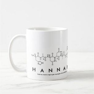 Café Taza del nombre del péptido de Hannah