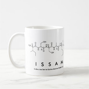 Café Taza del nombre del péptido de Issam