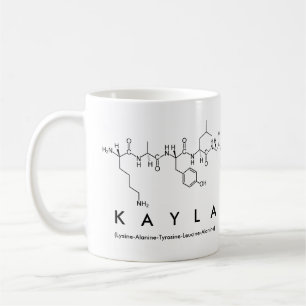 Café Taza del nombre del péptido de Kayla