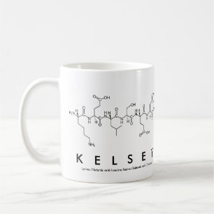 Café Taza del nombre del péptido de Kelsey