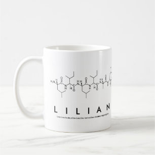 Café Taza del nombre del péptido de Lilian
