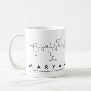 Café Taza del nombre del péptido de Maryam