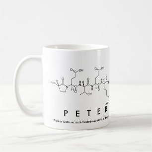 Café Taza del nombre del péptido de Peter