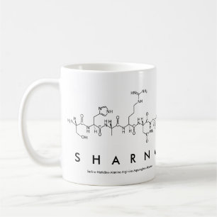 Café Taza del nombre del péptido de Sharna