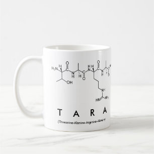 Café Taza del nombre del péptido de Tara