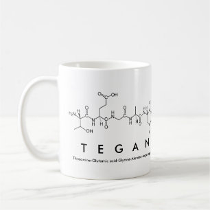 Café Taza del nombre del péptido de Tegan