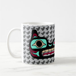 Café Taza del noroeste personalizada del lobo de la