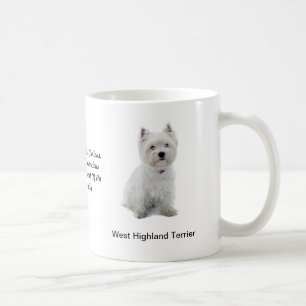 Café Taza del oeste de Terrier de la montaña con