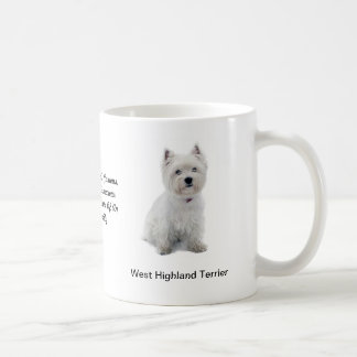 Café Taza del oeste de Terrier de la montaña con