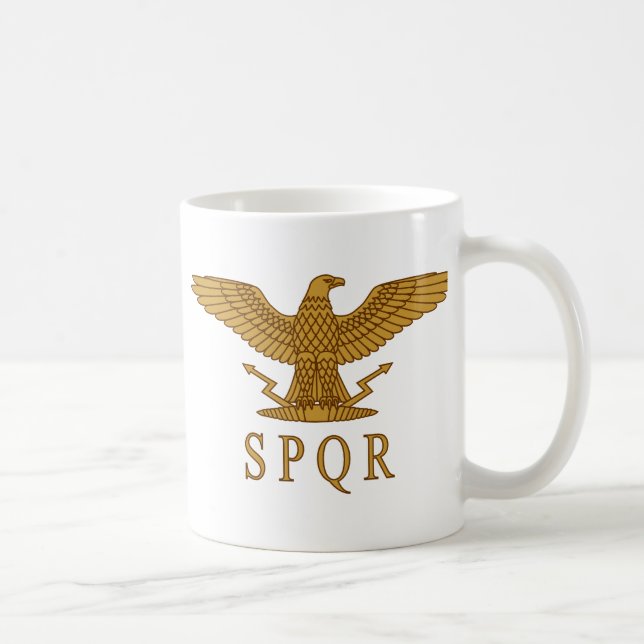 Café Taza del oro de SPQR Eagle (Derecha)