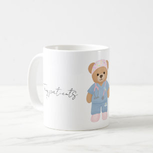 Café Taza del osito de peluche de enfermera pediátrica