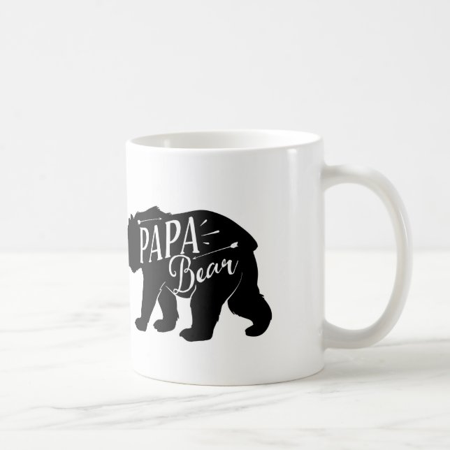 Café Taza del oso de la papá, taza del oso de la papá, (Derecha)