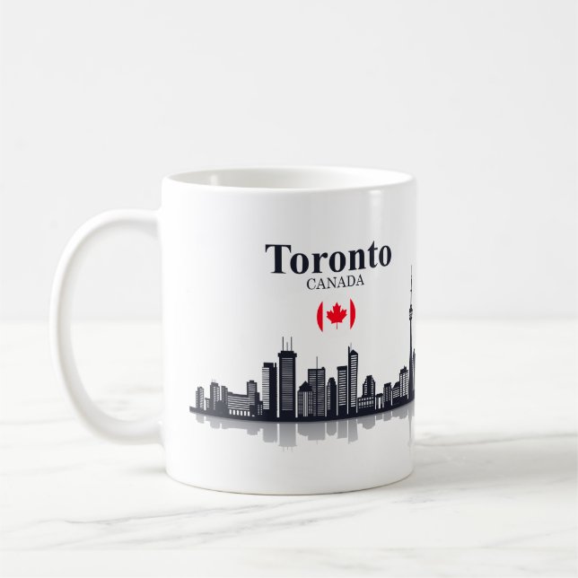 CAFÉ TAZA DEL PAISAJE URBANO DE TORONTO CANADÁ (Izquierda)
