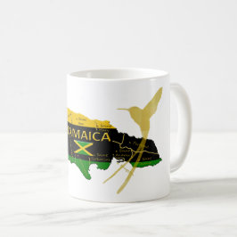 Café Taza del pájaro del tarareo del oro de los colores