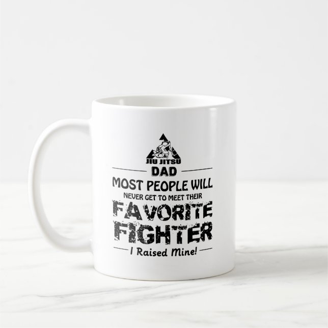 Café Taza del papá de Jiu Jitsu (Izquierda)
