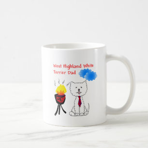 Café Taza del papá de Terrier blanco de montaña del