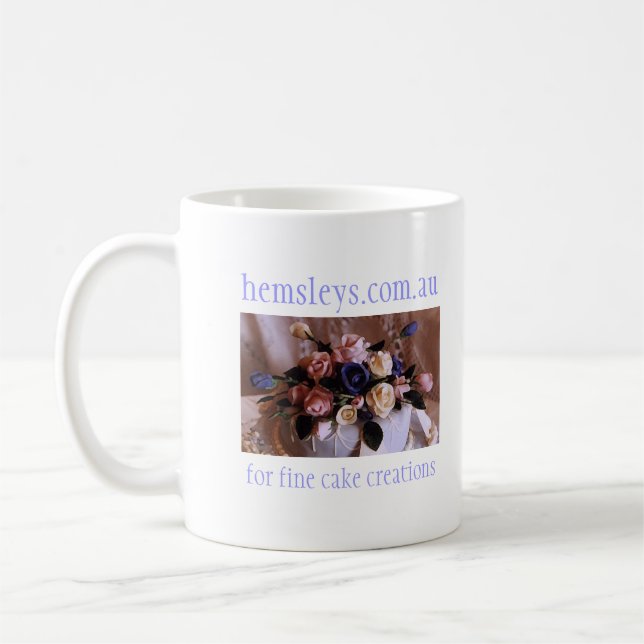 Café Taza del pastel de bodas de Hemsleys (Izquierda)