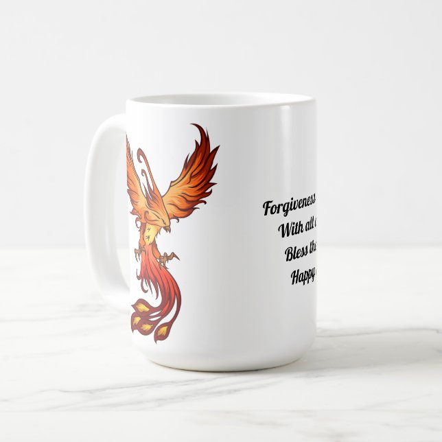 Café Taza del perdón del pájaro de Phoenix (Anverso izquierdo)