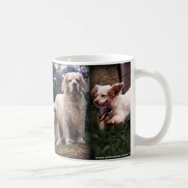 Café Taza del perro de aguas de Clumber (Derecha)