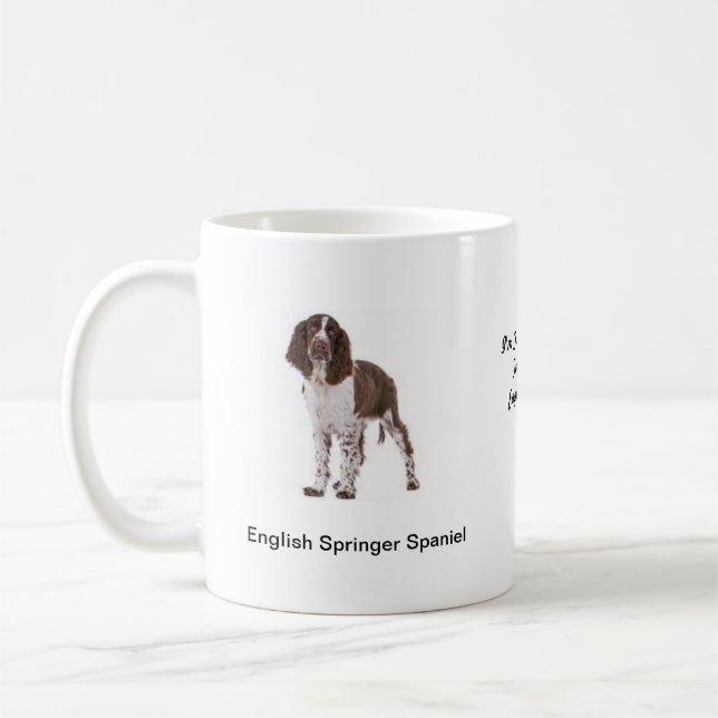 Café Taza del perro de aguas de saltador - con dos (Izquierda)